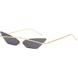 Sport Men and women Fashion Retro Sunglasses metal frame Sunglasses - Black - CG18LL0K2YN $18.52