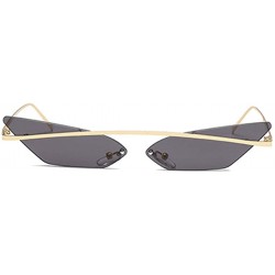 Sport Men and women Fashion Retro Sunglasses metal frame Sunglasses - Black - CG18LL0K2YN $9.14