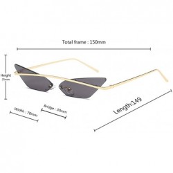 Sport Men and women Fashion Retro Sunglasses metal frame Sunglasses - Black - CG18LL0K2YN $9.14