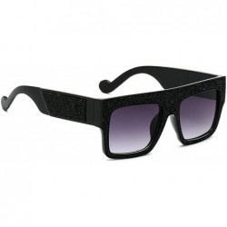 Sport Women Sunglasses Oversized Rhinestone Ladies Fashion Stylish Eyewear - A - C918Q7Y2842 $17.42