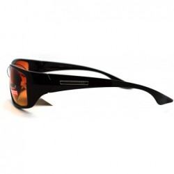 Rectangular HD Lens Sunglasses High Definition Driving Lens Rectangular Sports - Black - CI11PT0SUS7 $12.34