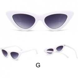 Rectangular Fashion Sunglasses for Women Retro Cat Eye Shades Sun Glasses UV 400 Lens Protection Goggles (G) - G - CA190E6UMW...