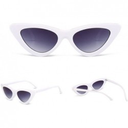 Rectangular Fashion Sunglasses for Women Retro Cat Eye Shades Sun Glasses UV 400 Lens Protection Goggles (G) - G - CA190E6UMW...