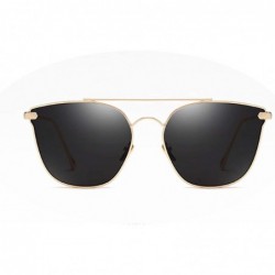 Oversized Polarized Sunglasses Protection Glasses Activities - Grey Gold - CF18TND2DZ9 $20.66