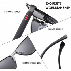 Round Fashion Sunglasses Men Polarized Square Metal Frame Sun Glasses Driving Fishing Eyewear Zonnebril Heren - C11985EEAOQ $...