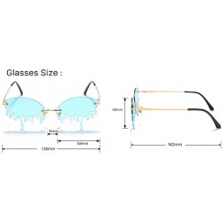 Sport Fashion Funny Personality Sunglasses Teardrop Style Glasses - 1 - C8190HDXO27 $25.32