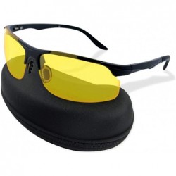 Rimless Night Vision Driving Glasses Anti Glare Polarized UV400 Protection Sunglasses - C211VPUTLVF $26.43