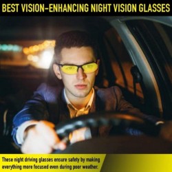 Rimless Night Vision Driving Glasses Anti Glare Polarized UV400 Protection Sunglasses - C211VPUTLVF $10.78