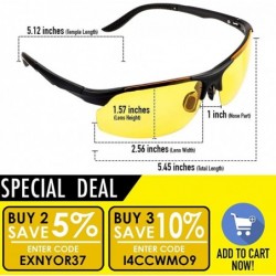 Rimless Night Vision Driving Glasses Anti Glare Polarized UV400 Protection Sunglasses - C211VPUTLVF $10.78