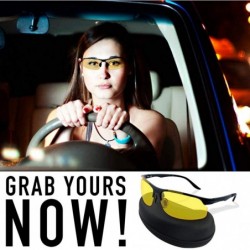 Rimless Night Vision Driving Glasses Anti Glare Polarized UV400 Protection Sunglasses - C211VPUTLVF $10.78