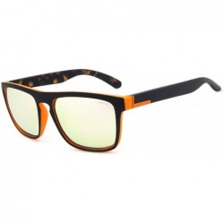 Wayfarer Retro Polarized Sunglasses for Men Women Trendy Fashion Vintage UV Protection Sun Glasses - C9-pink Lens - CB18IK5D8...