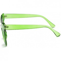 Cat Eye Vintage Cat Eye Sunglasses Women's Plastic Frame UV400 - Green Blue - CT18NS8M540 $11.64