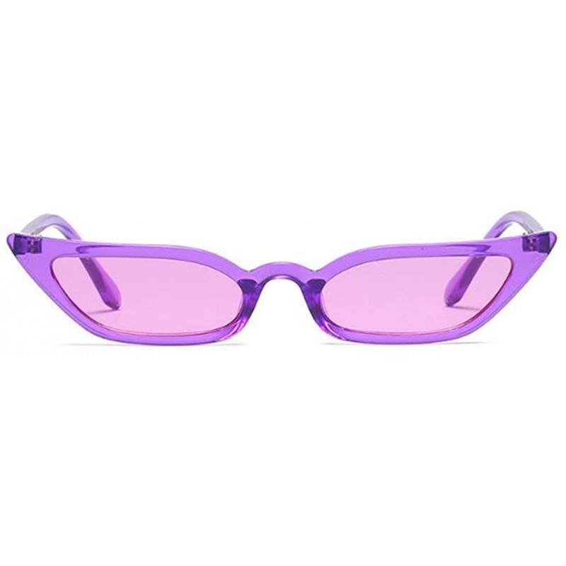 Goggle Vintage Small Women Cat Eye Sunglasses Candy Color Eyewear - C7 - CY18CMA3ZWO $19.74