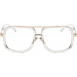 Rectangular Sunglasses for Men Women Vintage Sunglasses Retro Oversized Glasses Eyewear Rectangular - G - CI18QMX4RC3 $6.39