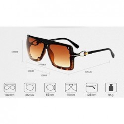 Shield Oversized Sunglasses Transparent Vintage Windproof - Black - C218NZIEGR5 $13.46