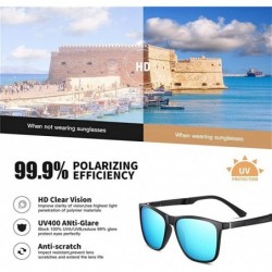 Square Square Polarized Sunglasses for Men Aluminum Magnesium Temple Anti-Glare Lens Driving Sun Glasses UV400 - CJ199HO8U3W ...