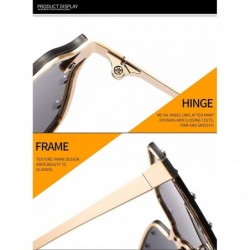 Rectangular OVERSIZED Fashion Sunglasses-Gradient Shades Glasses Unisex-Polarized-Rimless - D - CZ1905YYY3C $31.55