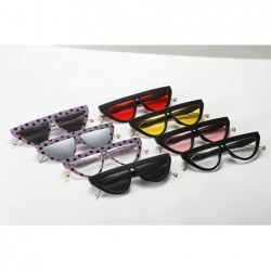 Wrap Vintage Small Semicircle Shape Sunglasses Glasses Retro Style For Unisex Women Men - A - CP196M3402K $7.28