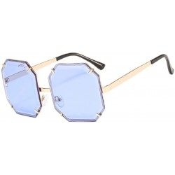 Square Ladies Retro Square Sunglasses Men and Women Gradient Sunglasses UV400 Glasses - C3 - CI18U6EZIXM $17.27