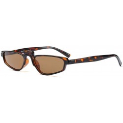 Goggle Unisex Retro Vintage eyewear Fashion Small Square Frame Mini Sunglasses - C4 - CX1807DSRZ0 $9.52