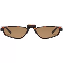 Goggle Unisex Retro Vintage eyewear Fashion Small Square Frame Mini Sunglasses - C4 - CX1807DSRZ0 $9.52