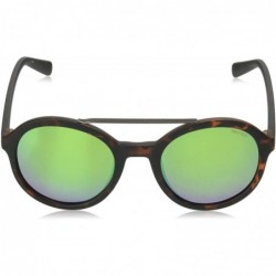 Round Men's N3639sp Round Sunglasses - Matte Dark Tortoise/Green With Blue Gradient Polarized - C018KN7ULY5 $52.50