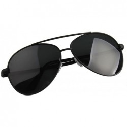 Aviator Men's sunglasses and flying glasses polarized tourism driving mirror driver type - Black Ash - CR12KFBF0KP $29.84