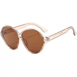 Goggle Polarized Sunglasses Women Men Retro Brand Sun Glasses - D - CM18UIHEWMI $16.79