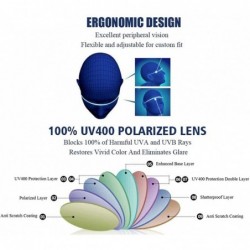 Goggle Night Polarized Sunglasses Polarized Anti - glare NightSunglasses - Black Frame Gray Color Lens - CN1850LQQWH $27.97