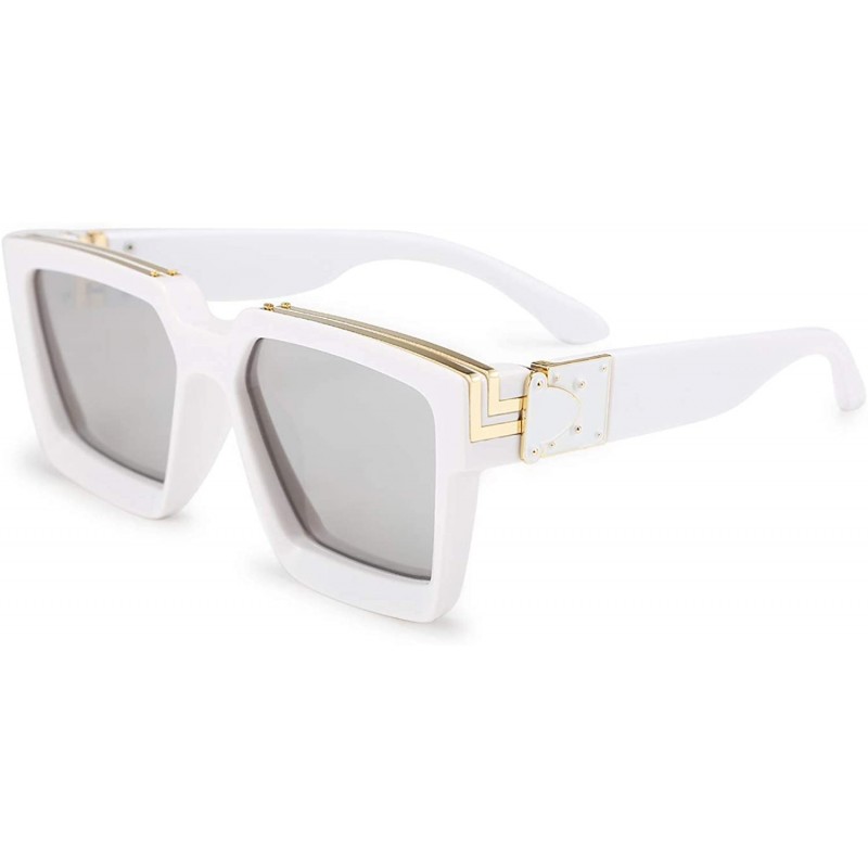 Lixx Retro Millionaire Sunglasses Square Metal Punk Rock Hip Hop Sunglasses Men Women 1:1