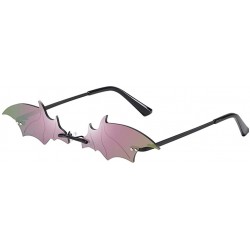 Aviator Sunglasses Polarized Protection Frameless Colorful - Multicolor a - CK1983RC59Y $17.54