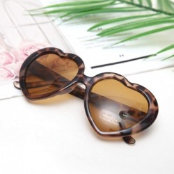 Square 10 Pack Heart Shaped Sunglasses for Women Party Favors Eyewear Multiple Choice - Leopard - CN18U0ASI4R $18.94