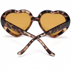 Square 10 Pack Heart Shaped Sunglasses for Women Party Favors Eyewear Multiple Choice - Leopard - CN18U0ASI4R $18.94