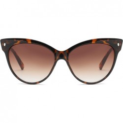 Cat Eye Women Round Cat Eye Sunglasses - Tortoise - C218TLMQYHN $11.34