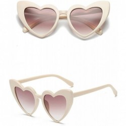 Goggle Women Retro Fashion Heart-Shaped Shades Sunglasses Integrated UV Glasses - C418O3ML87S $10.18