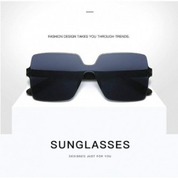 Oval Sunglasses Oversized Transparent Eyeglasses 2DXuixsh - D - C9196Z0UE0I $9.97