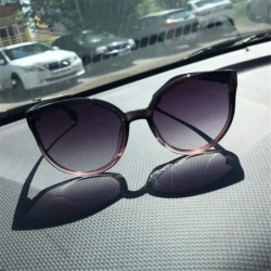 Oval Sunglasses Cat Eye Women Men Sun Glasses Eyewear Eyeglasses Plastic Frame Clear Lens UV400 Shade Driving - C3 - CC198524...