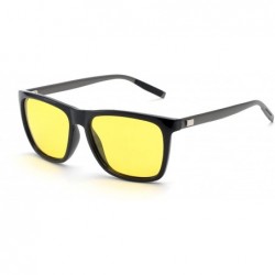 Rectangular Driving Ultra Light Polarized Sunglasses for Men Women Al-Mg Metal Frame 100% UV400 protection Outdoor Sunglasses...