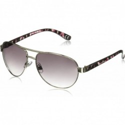 Aviator Women's Bewitching Aviator Sunglasses - Silver/Smoke Gradient - CD12O1YL8J8 $21.90