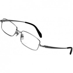 Aviator Titanium Full Rim Durable Glasses Frame Optical Eyeglasses - Small Gray - C218WCRAZUI $61.65
