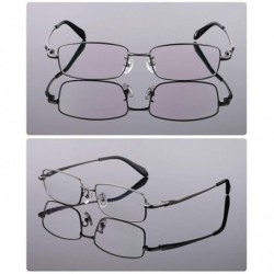 Aviator Titanium Full Rim Durable Glasses Frame Optical Eyeglasses - Small Gray - C218WCRAZUI $27.58