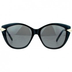 Butterfly Retro Arrow Trim Designer Fashion Butterfly Sunglasses - Black Gold - C7121V6NP05 $10.53