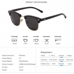 Oval Fashion Semi RimlPolarized Sunglasses Men Women Half Frame Sun Glasses Classic Oculos De Sol UV400 - CP19854L0OX $17.96