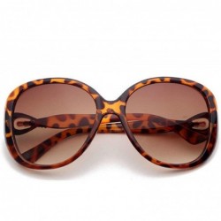 Sport Classic Retro Designer Style Sunglasses for Women Plate Resin UV 400 Protection Sunglasses - Leopard - CM18T2TTCKR $15.15