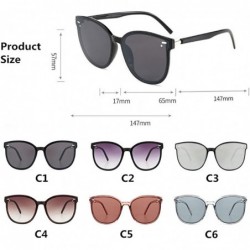 Goggle Women Squar Sunglasses-Cat Eyes Shade Glasses Polarized-Classic Aviator Eyewear - B - C7190OI0EW0 $34.47