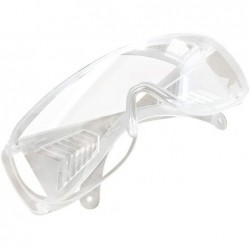 Square 1/2 Pcs Clear Safety Glasses Protective Eyewear Transparent Frame - 1pc - CT198D2XAES $19.87