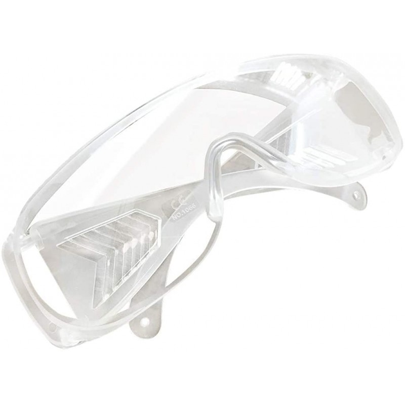 Square 1/2 Pcs Clear Safety Glasses Protective Eyewear Transparent Frame - 1pc - CT198D2XAES $8.99