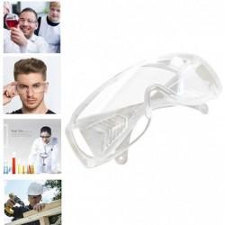 Square 1/2 Pcs Clear Safety Glasses Protective Eyewear Transparent Frame - 1pc - CT198D2XAES $8.99