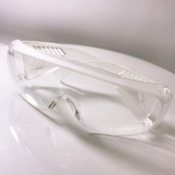 Square 1/2 Pcs Clear Safety Glasses Protective Eyewear Transparent Frame - 1pc - CT198D2XAES $8.99