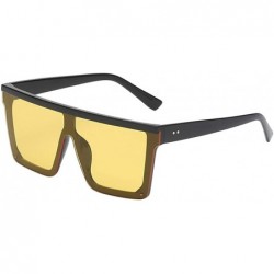Wrap Trend Glasses Punk Wind Glasses Fashion Man Women Sunglasses Vintage Style - D - C518TM6728U $6.84